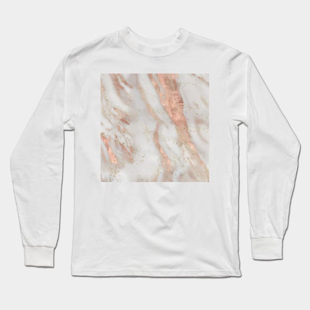 Marble glittering gold II Long Sleeve T-Shirt by marbleco